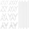 Syarme Connettore Tubo Flessibile Y Tubo Distributore Set, Collegamento in Plastica per Gas/Liquidi in Acquario, Cortile, Casa, Macchinari, ECC., Diametro 3,5/4,5/5,6/6,4/7,9/9,5/11,1/12,7 mm