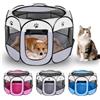 FARYODI Box pieghevole per cuccioli, portatile, per la casa, impermeabile e antigraffio, in tessuto Oxford, per cani e gatti, 74 x 74 x 43 cm (grigio)