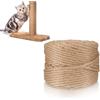 Voarge Corda in Sisal per Riparazione e Sostituzione di Gatto Scratch Pilastro, Fai da te, Decorazione Casa/Giardino, Corda per Albero per Gatto per Sostituzione, 10 Mx10 MM