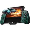 PALPOW Controller Switch luminoso - Compatibile con Nintendo Switch/OLED, design Luminpad ergonomico, Joypad monoblocco, RGB, Turbo, Mapping - Nero Meccanico Cyber