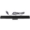 Max-Tonsen Ricevitore cablato Interfaccia USB Induttore del Ricevitore della Barra del sensore a infrarossi a Raggi infrarossi Compatibile con Gli Accessori di Gioco del Telecomando Wii-Nero