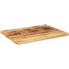 Generico Piano per Tavolo 90x50x3,8 cm Rettangolare Legno Mango Grezzo