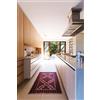 ABC Tappeto arredo-bagno fatto a mano in cotone ALGHERO red 50x80