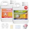 NIUB Silicone per Stampi, 10A Gomma Siliconica per Stampi, 1,1KG Silicone Liquido per Stampi, Silicone per Stampi da Colata, Silicone Alimentare per Stampi, Silicone Alimentare per Stampi