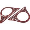 TOMETURE Uncinetto in Legno per Borse Manici Rotondi, 2 Pezzi per Borsa | Maniglie Legno Color Caffè, a Forma, Ricciolo per Borse, Accessori per Confezione Artigianale Colore Casuale