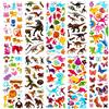 Meafeng Adesivi per Bambini, 1100+ 3D Adesivi Animali per Bambini per Regali Gratificanti Scrapbooking Inclusi Dinosauri, Pesci, Conigli, Giraffe, Farfalle e Altri Animali (52 Fogli)