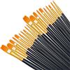 Bougimal Pennelli per Dipingere, 20 Set Nylon Pennelli Pittura Acrilici per Principianti, Bambini y Artisti