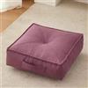 YOUGANG Cuscino alzasedia molto spesso 15 cm, rotondo/quadrato 100 % cotone per poltrona, auto, scrivania, sedia per anziani post-operatorio, sedia a rotelle (quadrato viola, 50 x 50 x 15 cm)