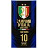 Fupies Telo Mare Campioni d'Italia 2025/2026,Stile Nero-Azzurro,dea Regalo Tifoso Scudetto, Microfibra, Personalizzabile con Nome e Numero (70x100 cm)