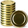 KADAX coperchi a Vite Twist-off Ø43 mm - coperchi di Ricambio in Metallo per Mini barattoli da 40ml, Chiusura ermetica
