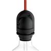 creative cables EIVA Portalampada E27 Outdoor (IP65, termoplastica, nero) - Resistente all'acqua e agli agenti atmosferici - Compatibile con sistema MODULAIR