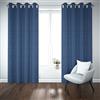 HOME ZEN HOUSEHOLD LINEN Tenda da interno CHECKS 140x280cm con occhielli 1 pannello oscurante, termica, jacquard, tinta unita per camera da letto tenda soggiorno (BLU)