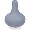 H&H Vaso Monofiore Arborea in Porcellana Azzurro Carta da Zucchero - Forma Sagomata Elegante - Dimensioni 9,5x12 cm - Design Moderno per Decorazione Casa e Tavola
