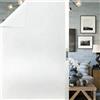 PSHZHIM Pellicola per Finestre 20 x 280 cm Senza Colla Statica e con Controllo Privacy Termico Pellicola Smerigliata per Finestre Vetri per Ufficio, Sala di Riunione, Cafe, bianco opaco
