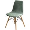 ZZDZW Coprisedie Con Schienale 2/4/6 Pezzi, Copri Sedie Da Cucina, Coprisedie Elasticizzato, Coprisedia Antigraffio Gatto, Copri Sedia Soggiorno, Coprisedie Universali Sala Da Pranzo(Bean Green,Set of 2)