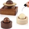 LEIMEND Sfera per Diffusore in Legno Naturale per Oli Essenziali Diffusore di Aroma in Legno da 3 Pezzi per Oli Essenziali e Aromaterapia Diffusore in Legno Riutilizzabile per Casa