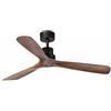 FARO BARCELONA Ventilatore Design Faro Lantau Marrone Legno 33516DC