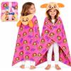 Get Trend Coperta con Cappuccio 3D per Bambini, Plaid in Pile Morbido e Caldo, 130x90cm, Coperta Indossabile Comoda, Idea Regalo Bambini
