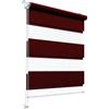 Stylo Rollos Giorno Notte - Tenda per Finestra - Senza Foratura - Meccanismo Universale - Facile da Montare - Tende a Corda - Semitrasparente - Oscurante - Tende da Interno - 80x150 cm Bordeaux