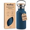 Bambaw Bottiglia Termica 350ml, Borraccia Blu, Borraccia Acciaio, Termos Acqua Calda e Fredda, Sport, Bottiglia Acciaio Bambini - Blu Notte
