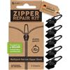 Zlideon Kit Riparazione Cerniere Strette - 5 pz, Nero | Cursore di Ricambio Istantaneo per Zip di Abiti, Biancheria da Letto, Felpe, Giacche Leggere e Interni di Borse | Prodotto in Germania