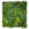 shopbest.it Pannello Siepe Artificiale 100x100 cm, Modulo Verde Decorativo per Parete, Giardino Verticale Finto per Interni ed Esterni (Spring Garden)