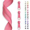 SLANTASTOFFE BRINGEN SIE UNSEREM STOFF L 5 m cerniera lampo infinita, spirale 3 mm + 15 cursori/zipper 32 colori, vendita al metro (rosa antico)
