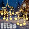 HERMORRYSS Luci di Stella per Finestre, Stelle Led Luci di Natale, Stelline Luminose per Camera Innen con Timer, 8 Modalità, Stelline Luminose, Luci Natale Decorativa per Albero di Natale Finestra
