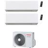 Toshiba DAISEIKAI 10 WHITE R32 Climatizzatore a parete dual split inverter Wi-Fi bianco - unità esterna 4 kW unità interne 10000+10000 BTU