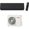 Toshiba SHORAI EDGE BLACKClimatizzatore a parete monosplit inverter Wi-Fi colore nero - unità esterna 2 kW unità interna 7000 BTU