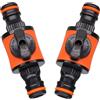 NONE 1PC/2PCS 16MM Uguale Tubo Da Giardino Valvola di Spegnimento Raccordo Tubo di Plastica Rubinetto Adattatore Giunto Rapido per Irrigazione irrigazione autolavaggio