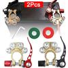 NONE 2 pezzi connettori terminali batteria per auto sgancio rapido disconnessione 12V 24V positivo negativo estremità cavo batteria per auto tipo SAE/JIS