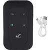 Qiilu Router WiFi mobile Batteria da 2100 mAh Supporta 10 dispositivi collegati Hotspot WiFi 4G 5G 300 Mbps Portatile ad alta velocità per le aziende
