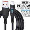 LAIHONEN 1/2PCS USB-C a USB-C con ricarica rapida, cavo intrecciato in nylon, per iPhone serie 15, Samsung S21-S8 Note20-7 A71 A51 A32 LG Moto PS5