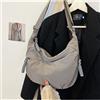 NONE Borsa a tracolla alla moda in tinta unita, borsa in tela multifunzionale personalizzata, borsa per gnocchi minimalista quotidiana