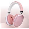 NONE Cuffie Wireless B40 Rosa Bluetooth 5.3 Over-Ear HIFI Stereo con Cancellazione del Rumore e Microfono per Ragazze e Donne