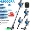 OMESER 450W 45000PA Aspirapolvere Senza Fili Verticale con Funzione Autoportante e Touchscreen LED per Peli di Animali Domestici, Tappeti e Pavimenti