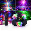 YUNFA Luci per feste, Luci stroboscopiche per DJ da discoteca, Effetti proiettore per palcoscenici di carnevale, Illuminazione per discoteche, DJ, Natale, Halloween, Compleanni, Famiglia