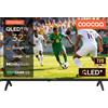 Coocaa Smart TV 32 pollici, 80 cm, TV QLED HD compatibile con Google TV, HDR10, Audio Dolby, Bluetooth 5.1, EyeCare, Google Cast, Triplo sintonizzatore DVB-T/-T2/-C/-S/-S2 CI+
