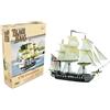 Warlord Games USS Constitution - Miniatura in scala 1:700 per il Mar Nero Miniature altamente dettagliate dell'era della vela per giochi di guerra da tavolo