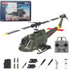 ToyGhillied C032 Scala 1/48 UH-1 Huey 2.4G 6CH Flybarless RC Elicottero Modello Con Agganci Armamento Aggiornato (RTF Versione/Blu scuro)