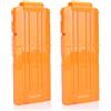 TiGog 2 clip Magazine per Nerf N Strike, 12-Darts Frecce Clip Magazine, ricarica rapida Freccette Clip Magazine per Nerf N-Streik Elite Series fucili giocattolo, arancione