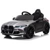 FINOOS Macchina Elettrica per Bambini B.M.W M4 12v Full Optional con Sedile in Pelle - Auto Elettrica per Bambini con Telecomando (Grigio)