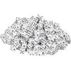 QUARKZMAN 500Pcs Mini Dadi, 8mm/0.31 Dadi Piccoli Acrilici A Sei Facce Con Punti Per Giochi Da Tavolo Party E Attività, Bianco/Nero