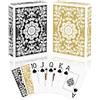 Sondeng Confezione da 2 carte da gioco professionali da poker set di carte da poker con indice jumbo con stampa grande per adulti e anziani, giochi di carte per feste notturne, carte da gioco per