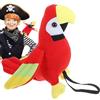 Generico Parrot pirata per spalla, giocattolo di peluche per pappagallo cosplay, giocattolo di pappagallo di Halloween, costume da pirata cartone animato per forniture per feste, accessorio per costumi pirati