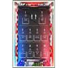QIXINDGYH Display Wallboard per Lego 77242-77251 F1 Series Racing Car - Supporto da parete per montaggio a parete per auto da corsa, 50 x 80 cm (luce LED USB E)