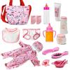 Toclsixz Accessori per bambole per bambole, accessori per bambole con vestiti per bambole, ciuccio per bambole, borsa per bambole, regalo per ragazze