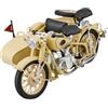 MagiDeal Modello di Motocicletta in 1:10, Modello di Motocicletta Sidecar pressofuso, di Creativo da Collezione per Bambini, Adulti, Ragazzi e, Giallo