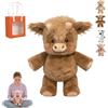 HItianya Peluche Che Corre Adorabile Pupazzo Che Respira E Cammina, Morbido Mucca Peluche E Peluche Cinghiale Per Alleviare Lo Stress, Regalo Perfetto Per Bambini E Adulti (B, 45cm)